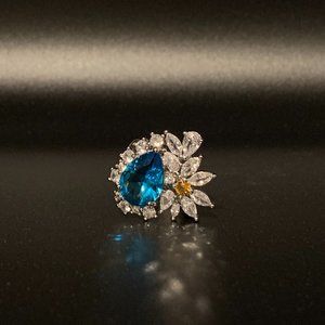 Adjustable Ring Cubic zirconia